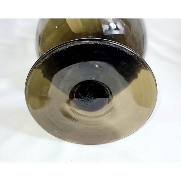 Empoli, MCM large 13" Smoke colored Snifter Vase - Picture 2 of 7